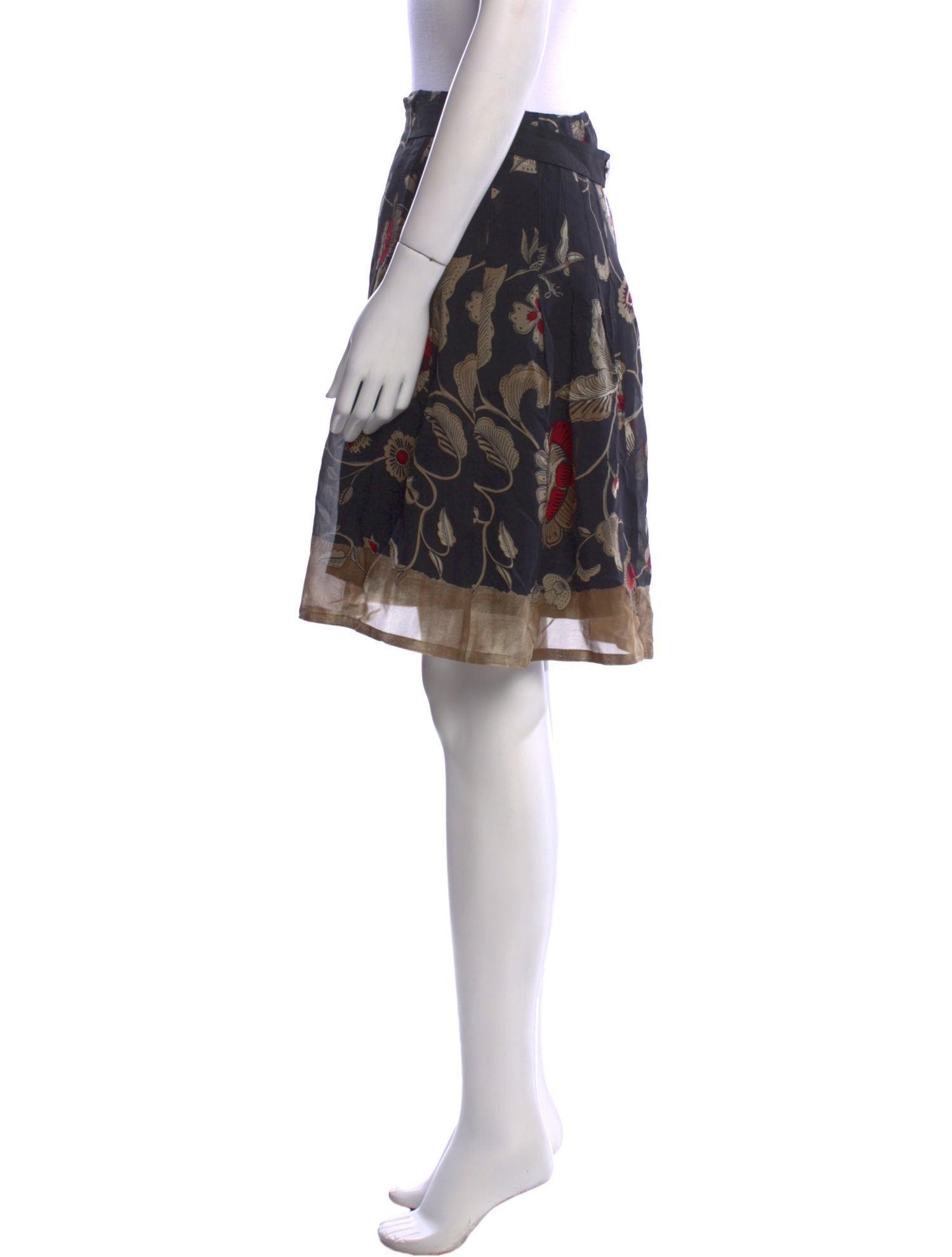 Etro Silk Knee-Length Skirt