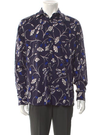 Etro Floral Print Long Sleeve Shirt