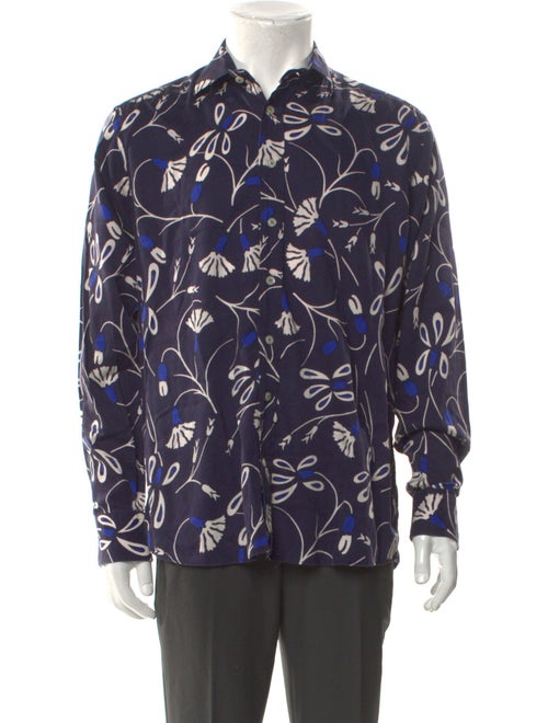 Etro Floral Print Long Sleeve Shirt