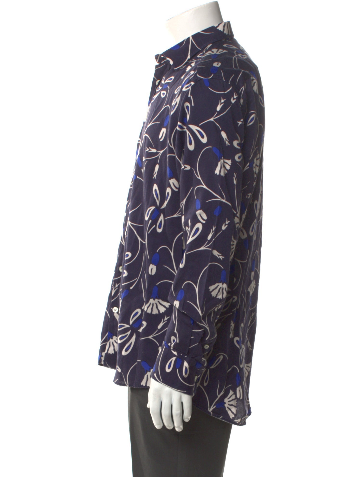 Etro Floral Print Long Sleeve Shirt