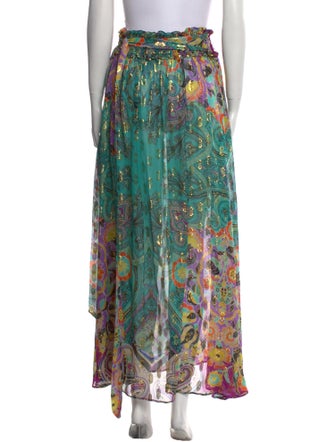 Etro Silk Long Skirt