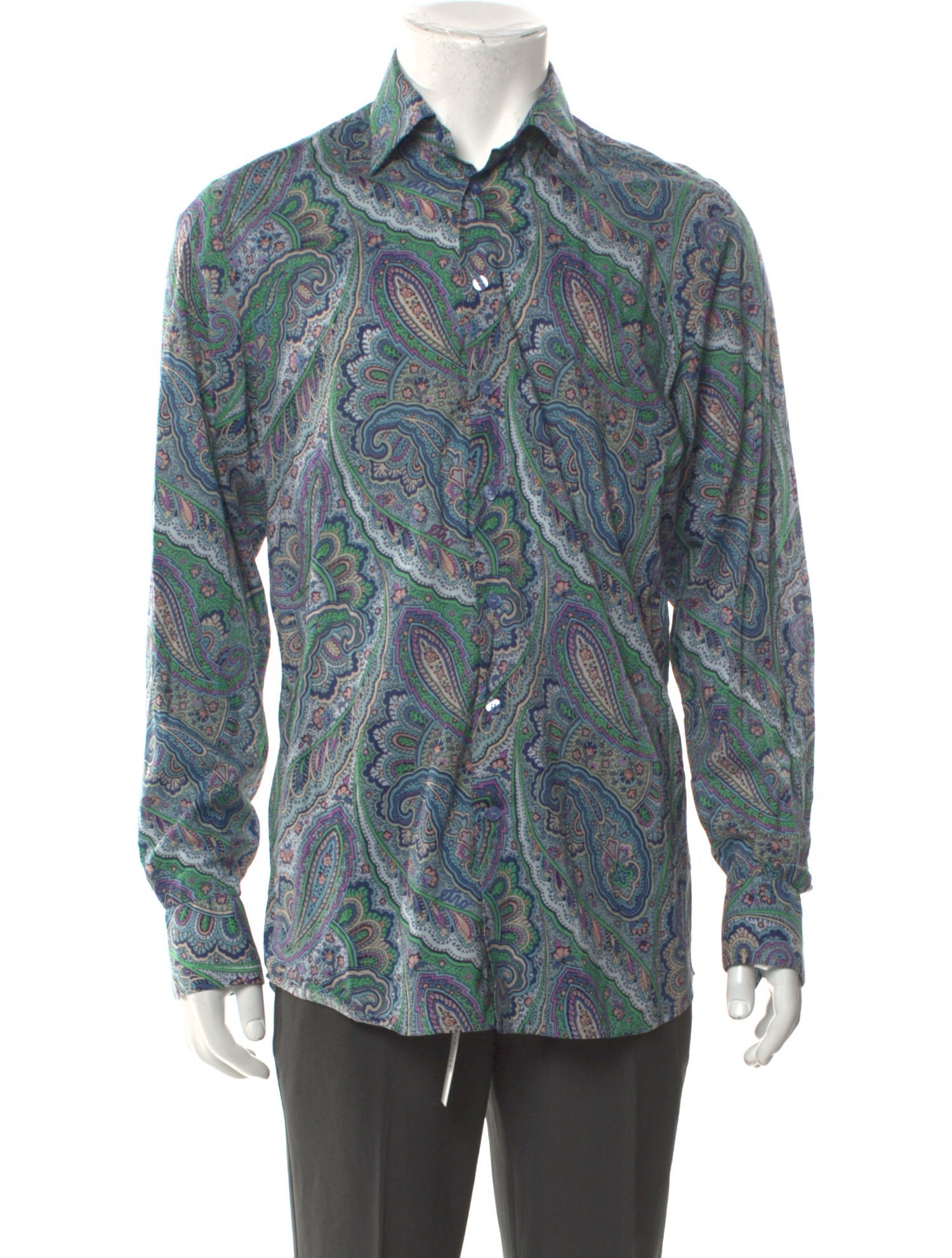 Etro Paisley Print Long Sleeve Shirt