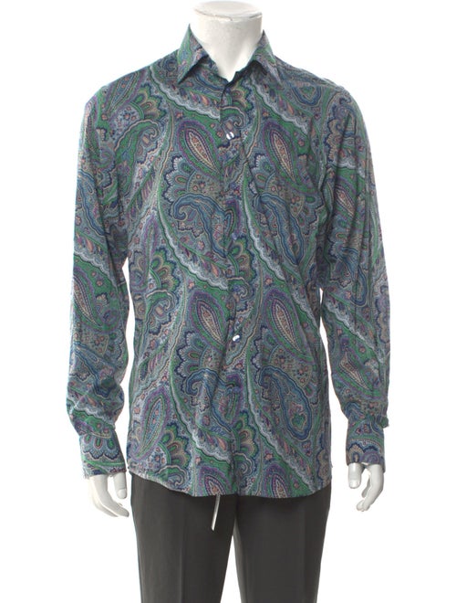 Etro Paisley Print Long Sleeve Shirt