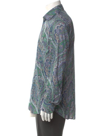 Etro Paisley Print Long Sleeve Shirt