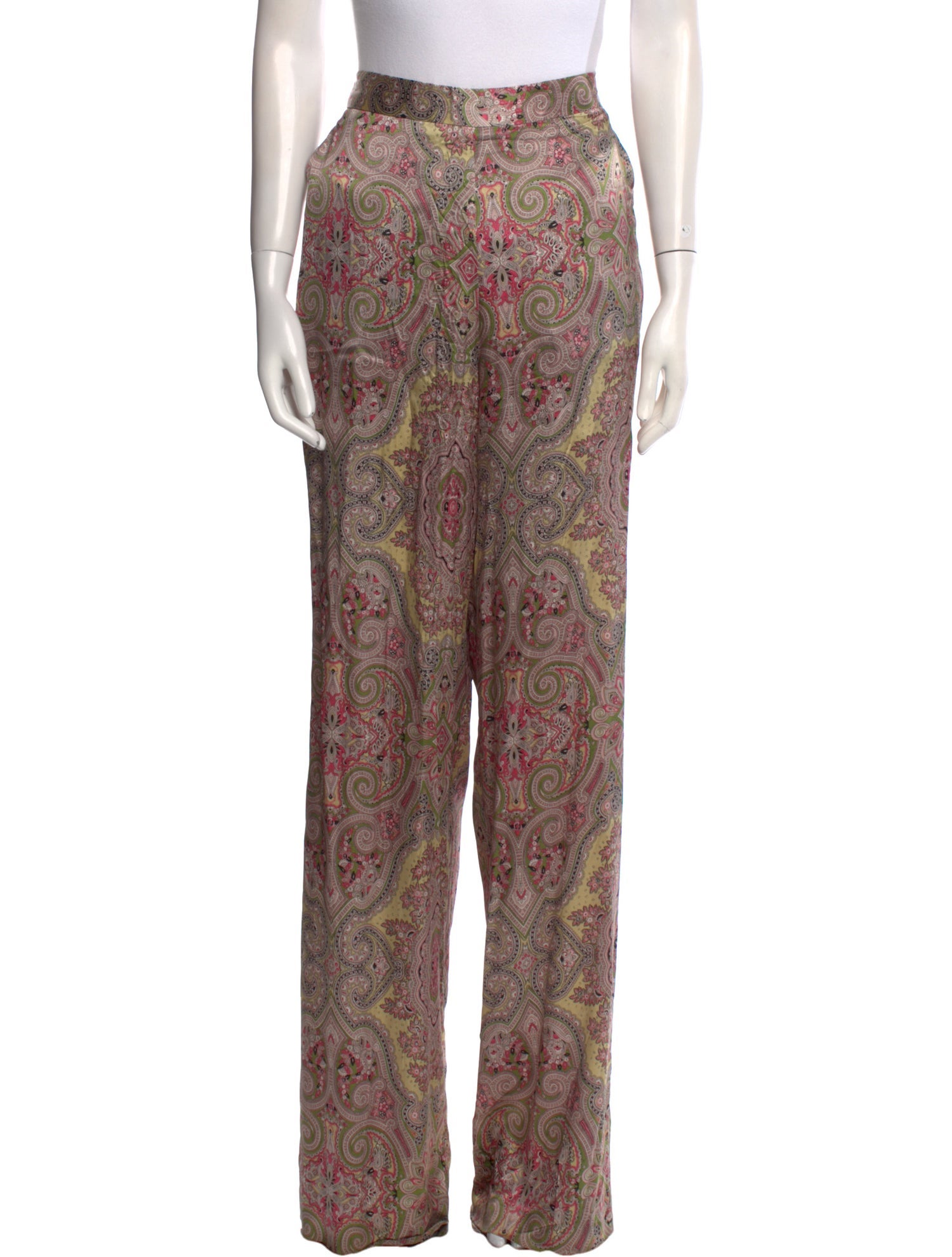 Etro Silk Wide Leg Pants