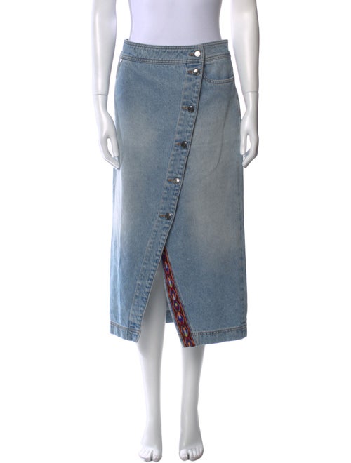 Etro Embroidered Accent Midi Length Skirt