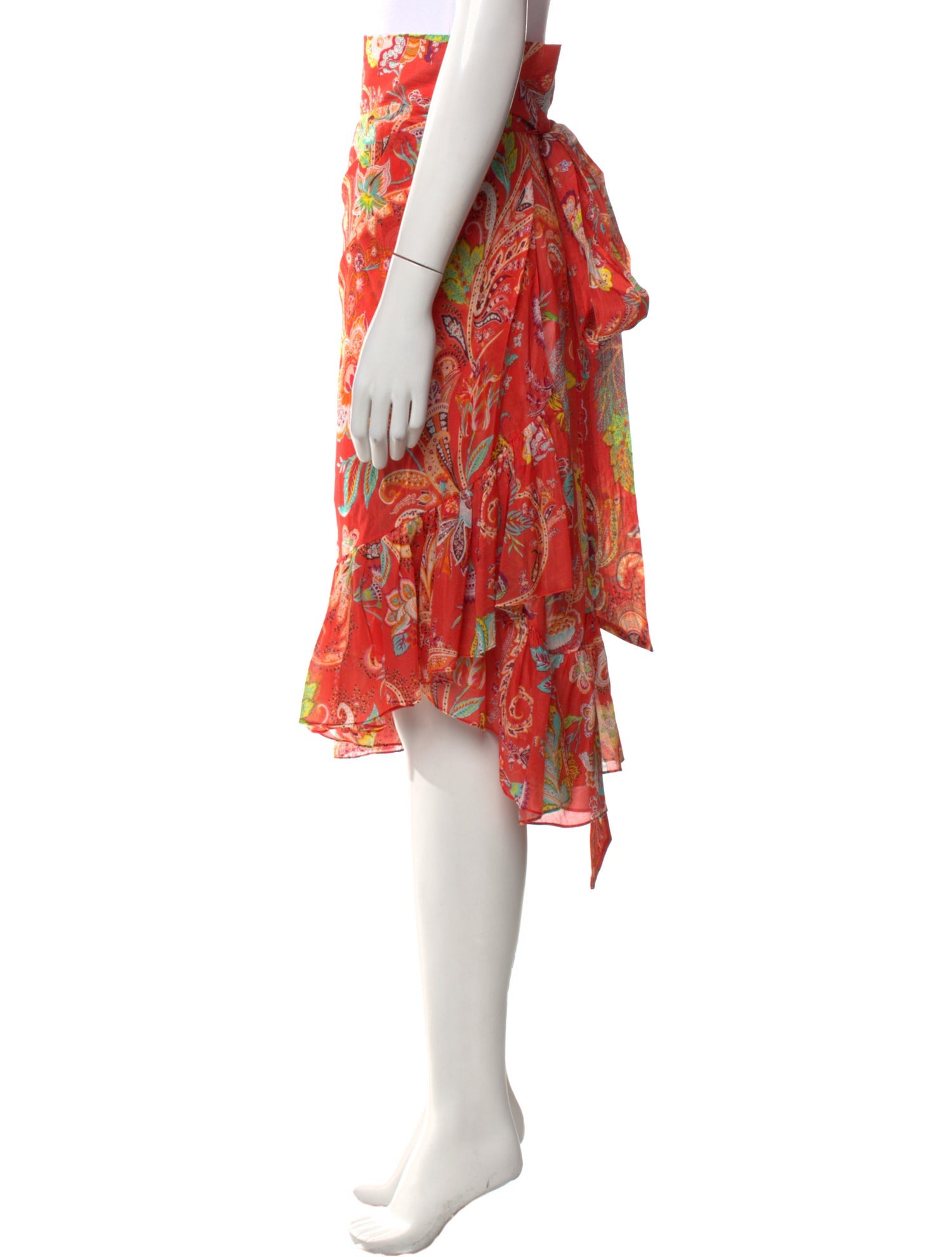 Etro Floral Print Midi Length Skirt