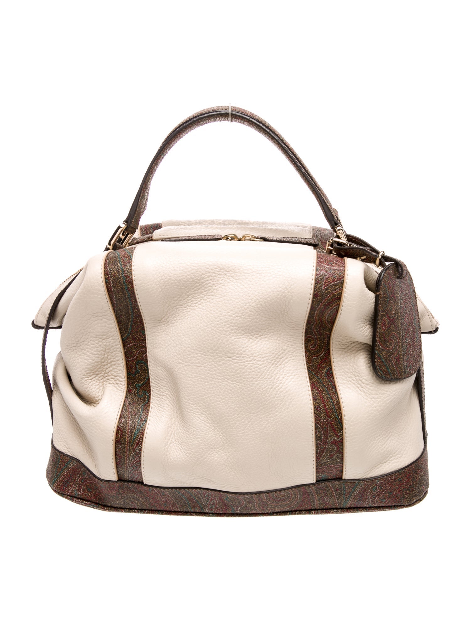 Etro Leather Top Handle Bag