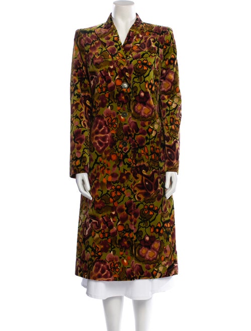 Etro Floral Print Trench Coat