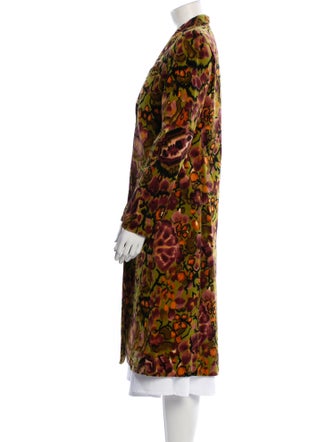 Etro Floral Print Trench Coat