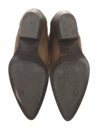 Etro Suede Embroidered Accent Western Boots