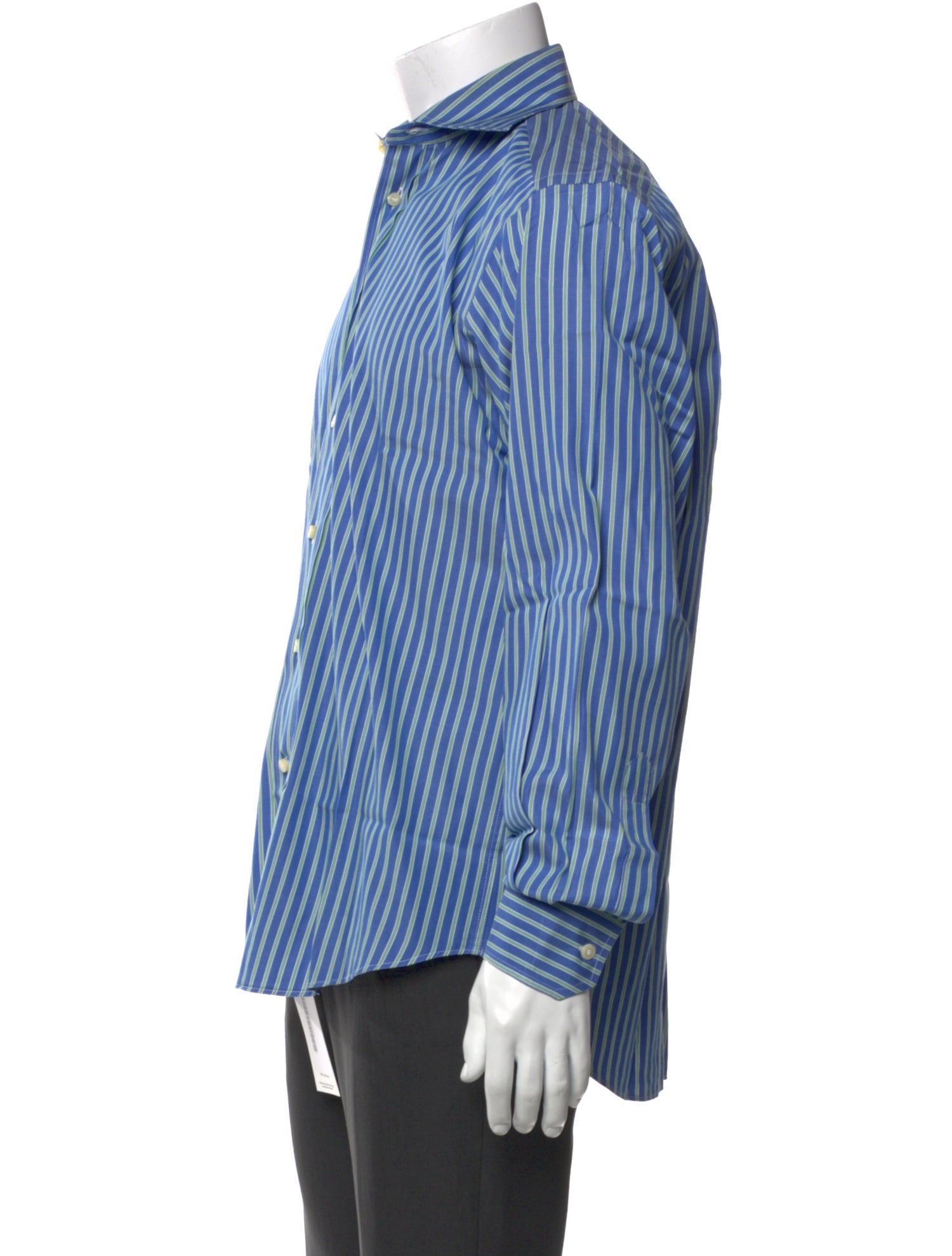 Etro Striped Long Sleeve Dress Shirt