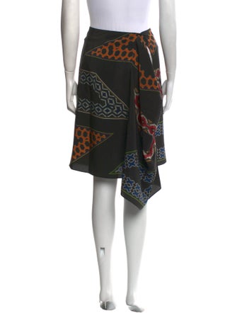 Etro Silk Knee-Length Skirt