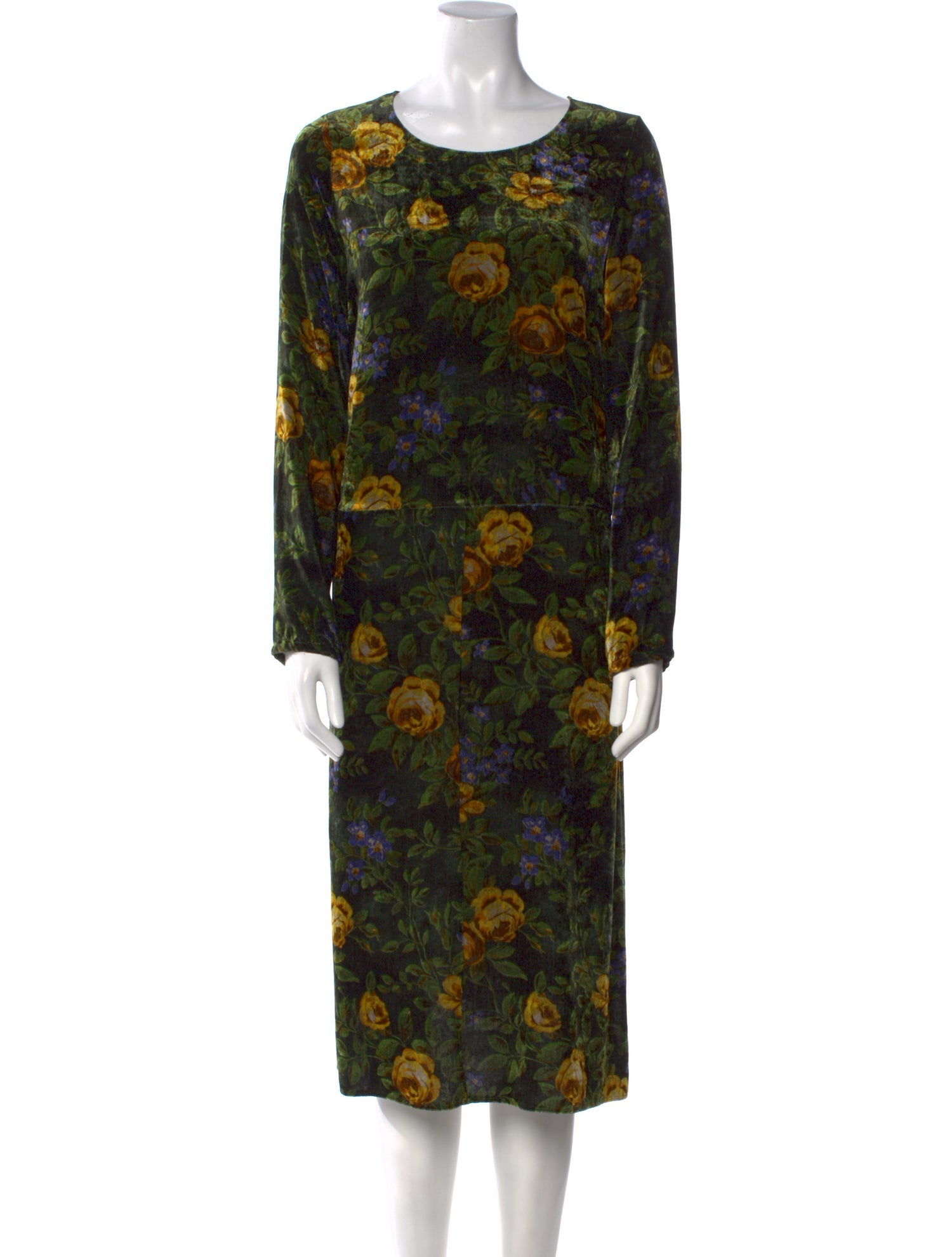 Etro Floral Print Midi Length Dress