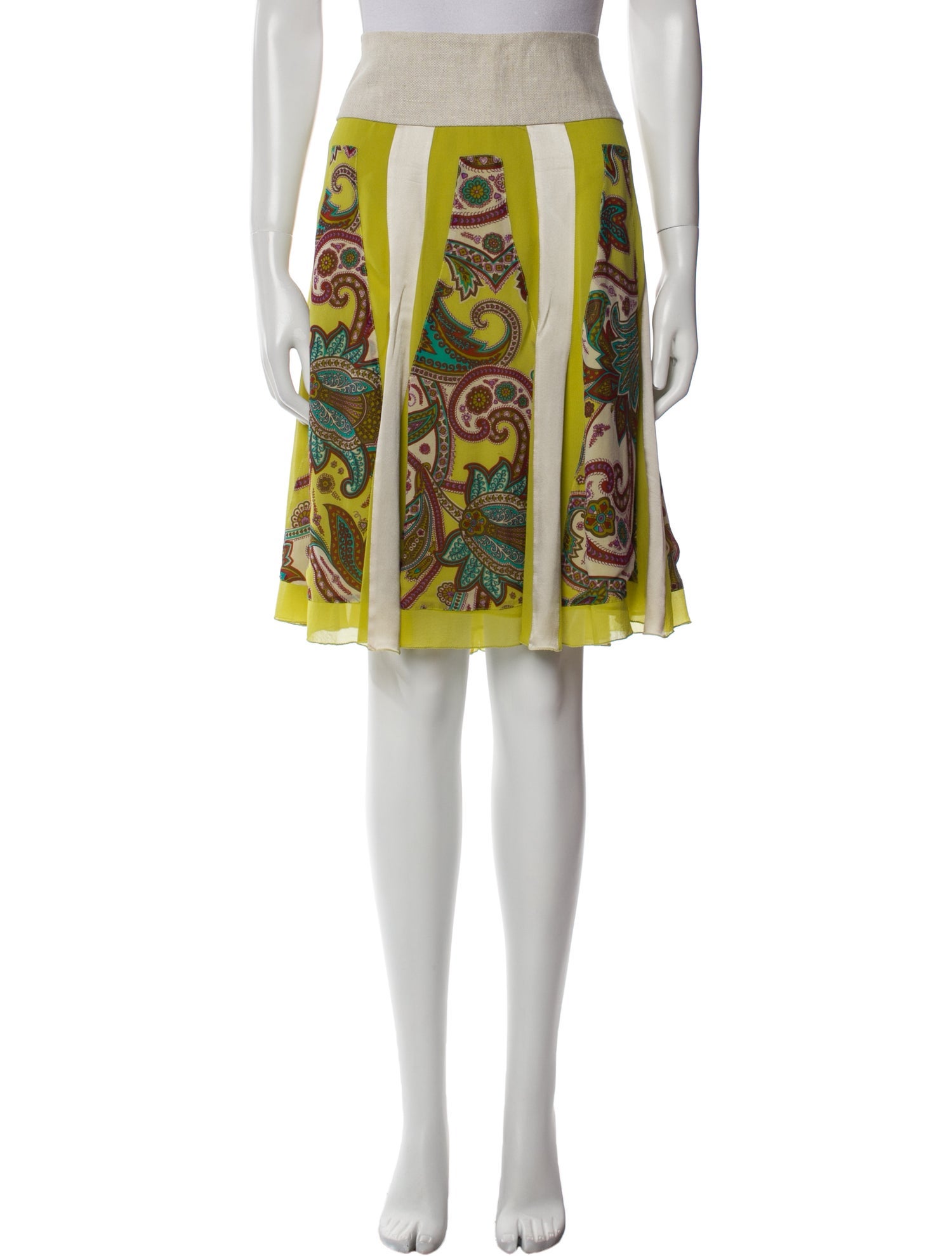 Etro Silk Knee-Length Skirt