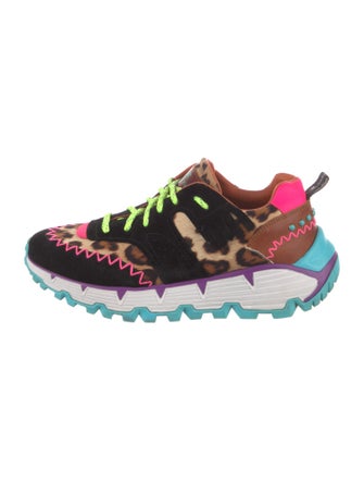 Etro Leather Printed Sneakers