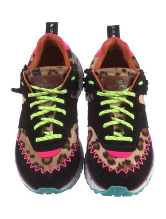 Etro Leather Printed Sneakers