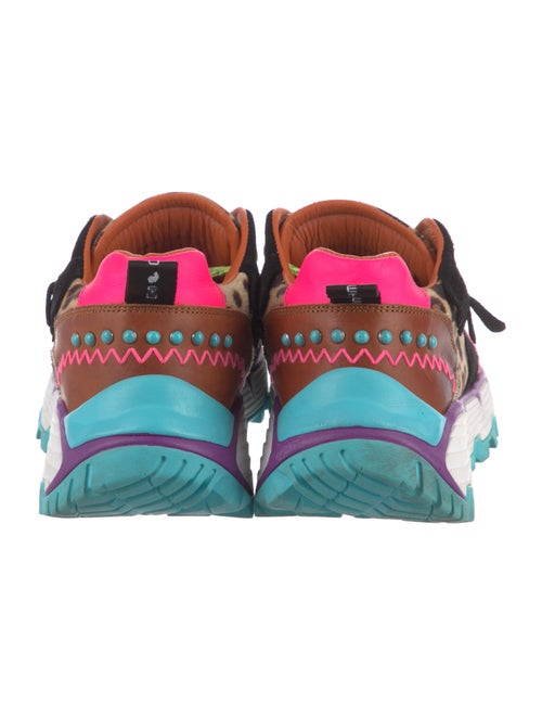 Etro Leather Printed Sneakers