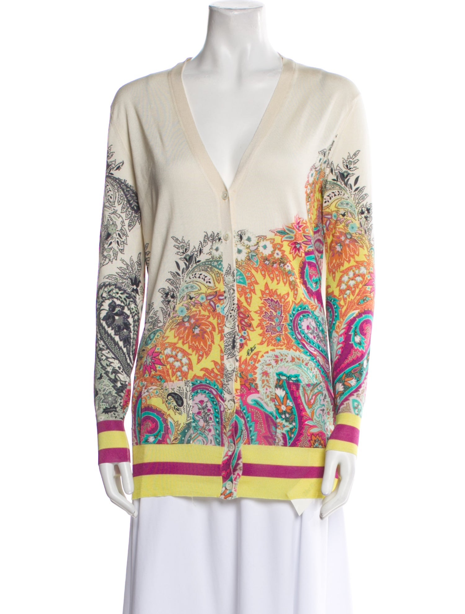 Etro Silk Floral Print Sweater