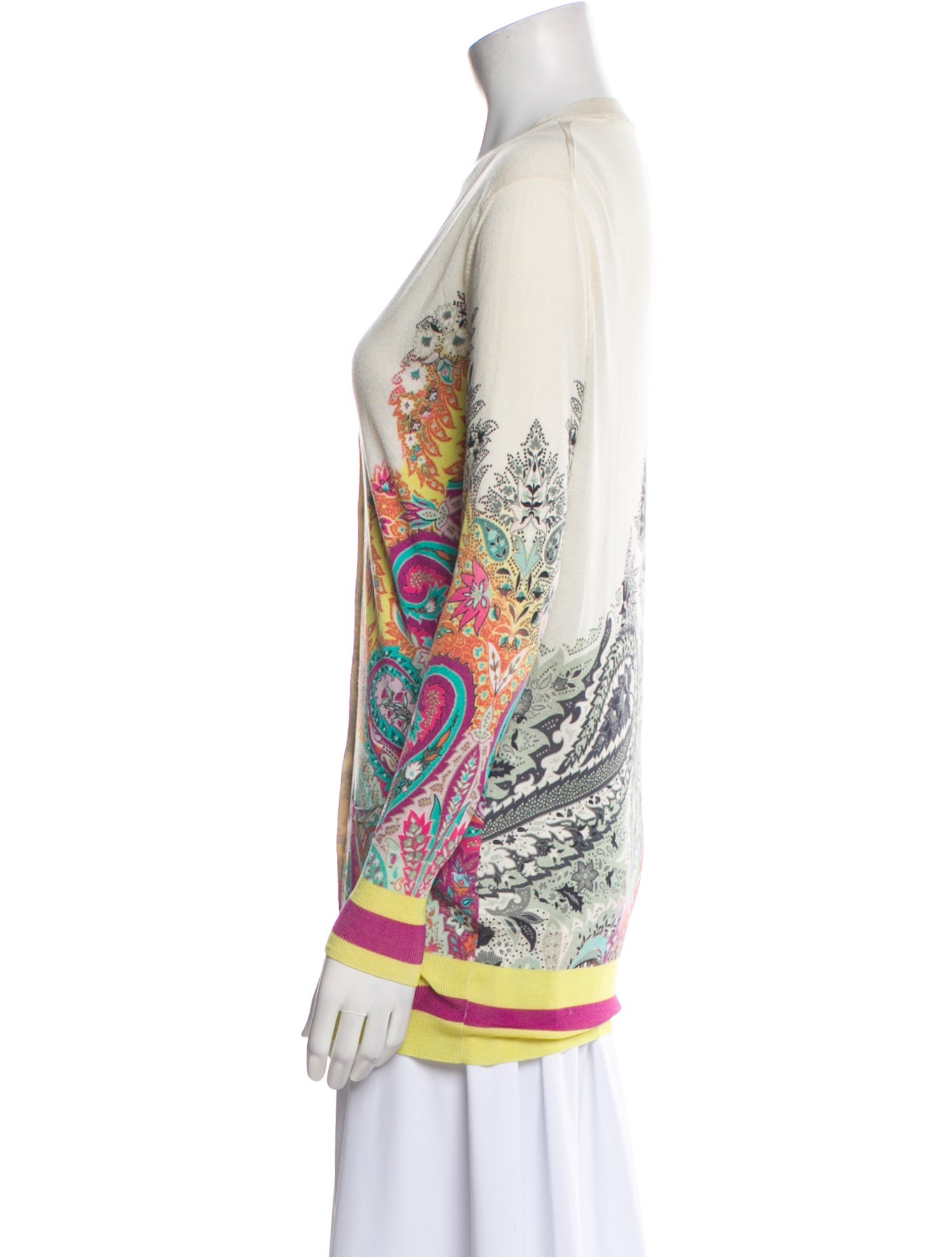 Etro Silk Floral Print Sweater