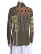 Etro Printed Turtleneck Top