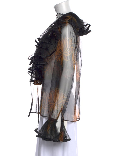 Etro Printed V-Neck Blouse