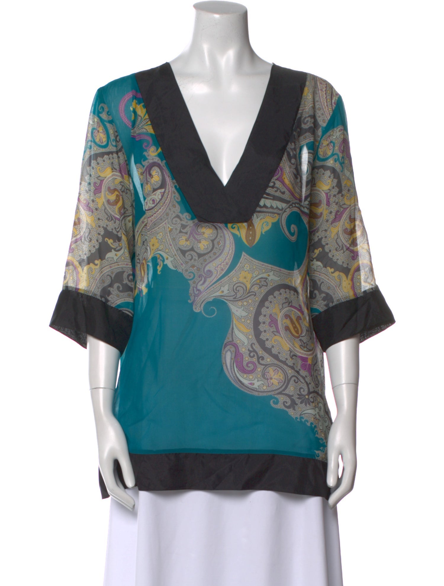 Etro Silk Paisley Print Tunic