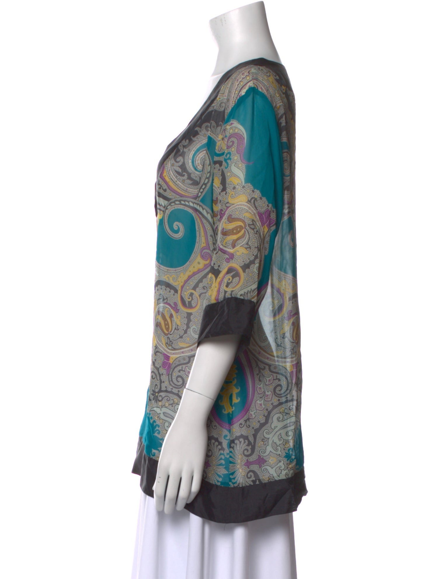 Etro Silk Paisley Print Tunic