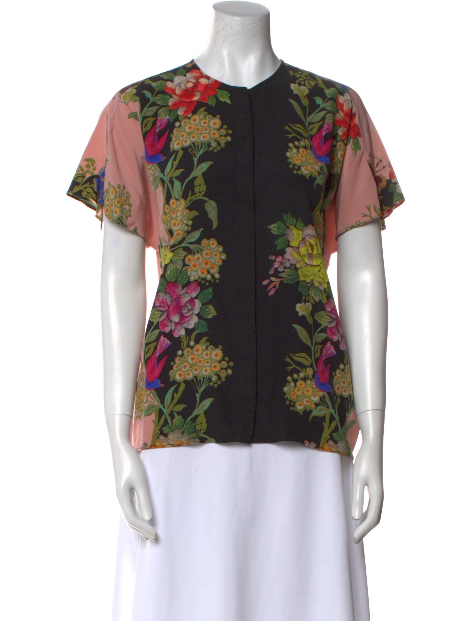 Etro Silk Floral Print Blouse