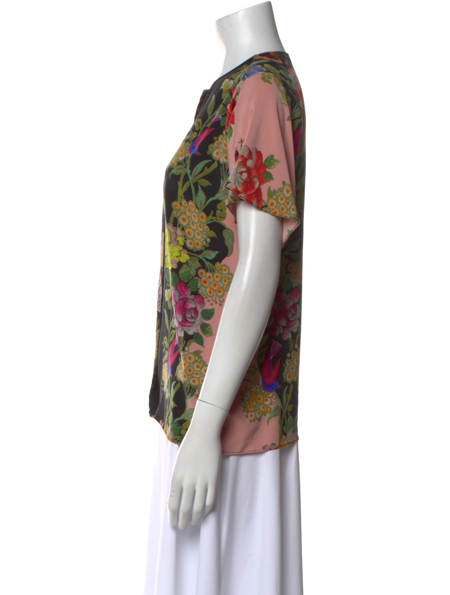 Etro Silk Floral Print Blouse