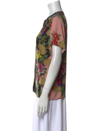 Etro Silk Floral Print Blouse