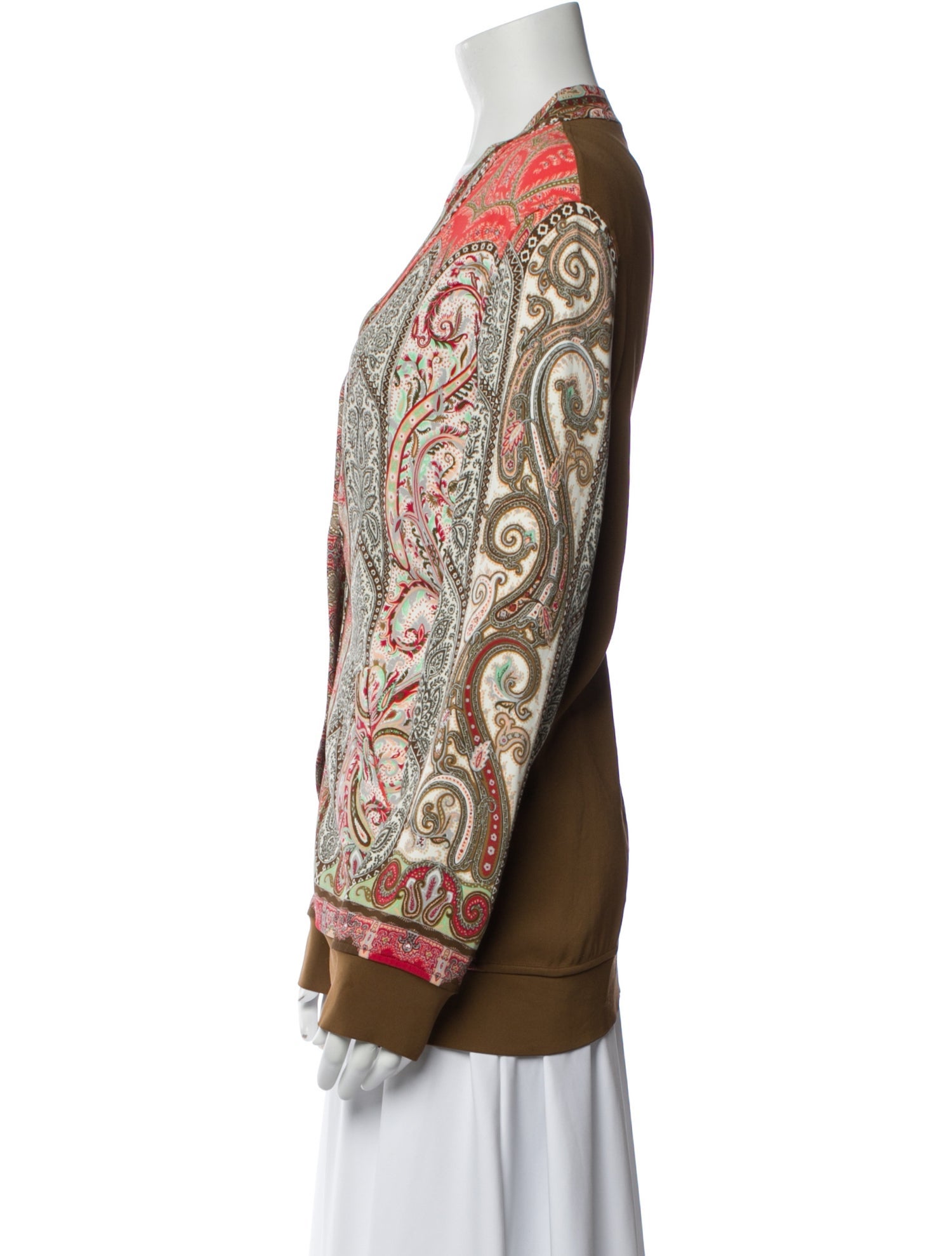 Etro Paisley Print V-Neck Tunic