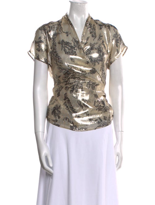 Etro Silk Printed Button-Up Top