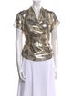 Etro Silk Printed Button-Up Top