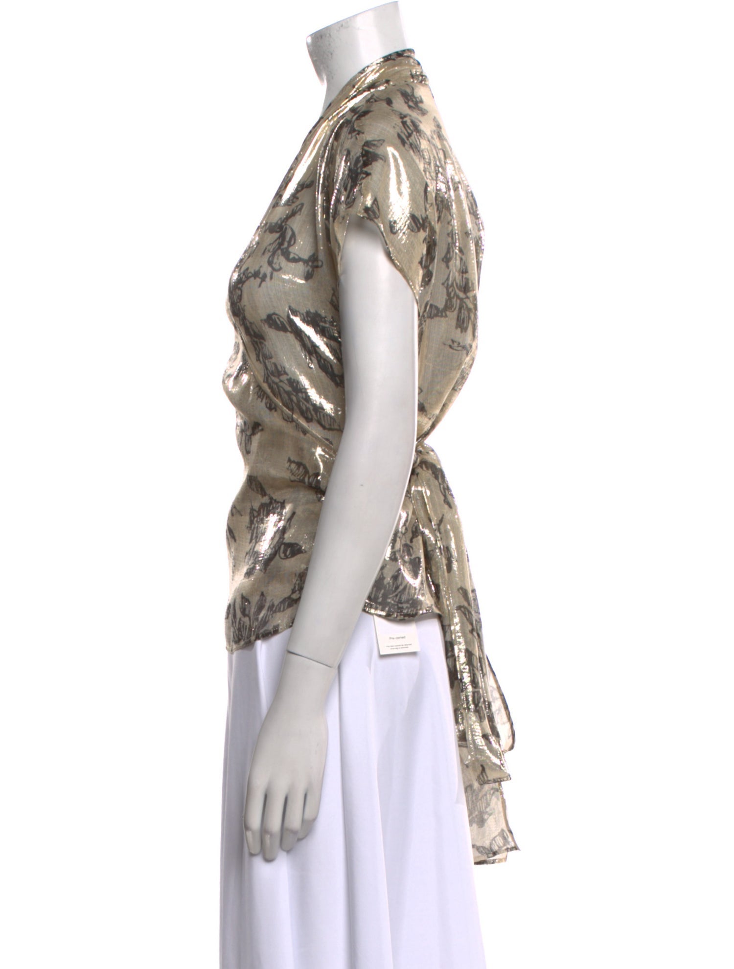 Etro Silk Printed Button-Up Top