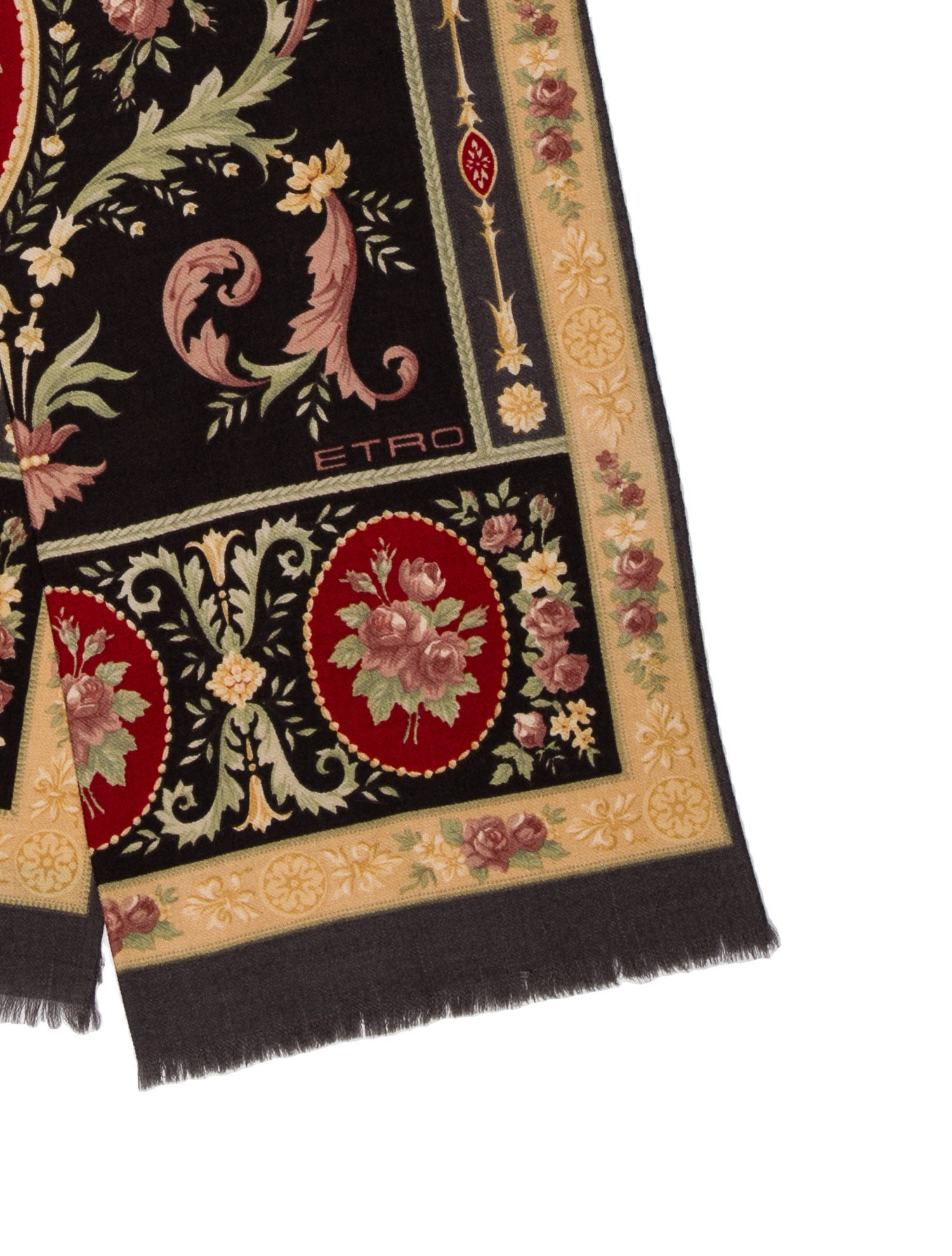 Etro Silk Paisley Print Scarf