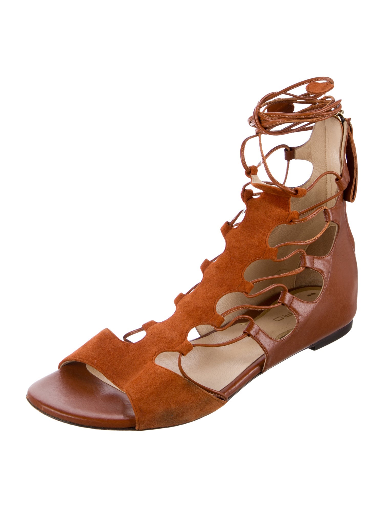 Etro Leather Gladiator Sandals