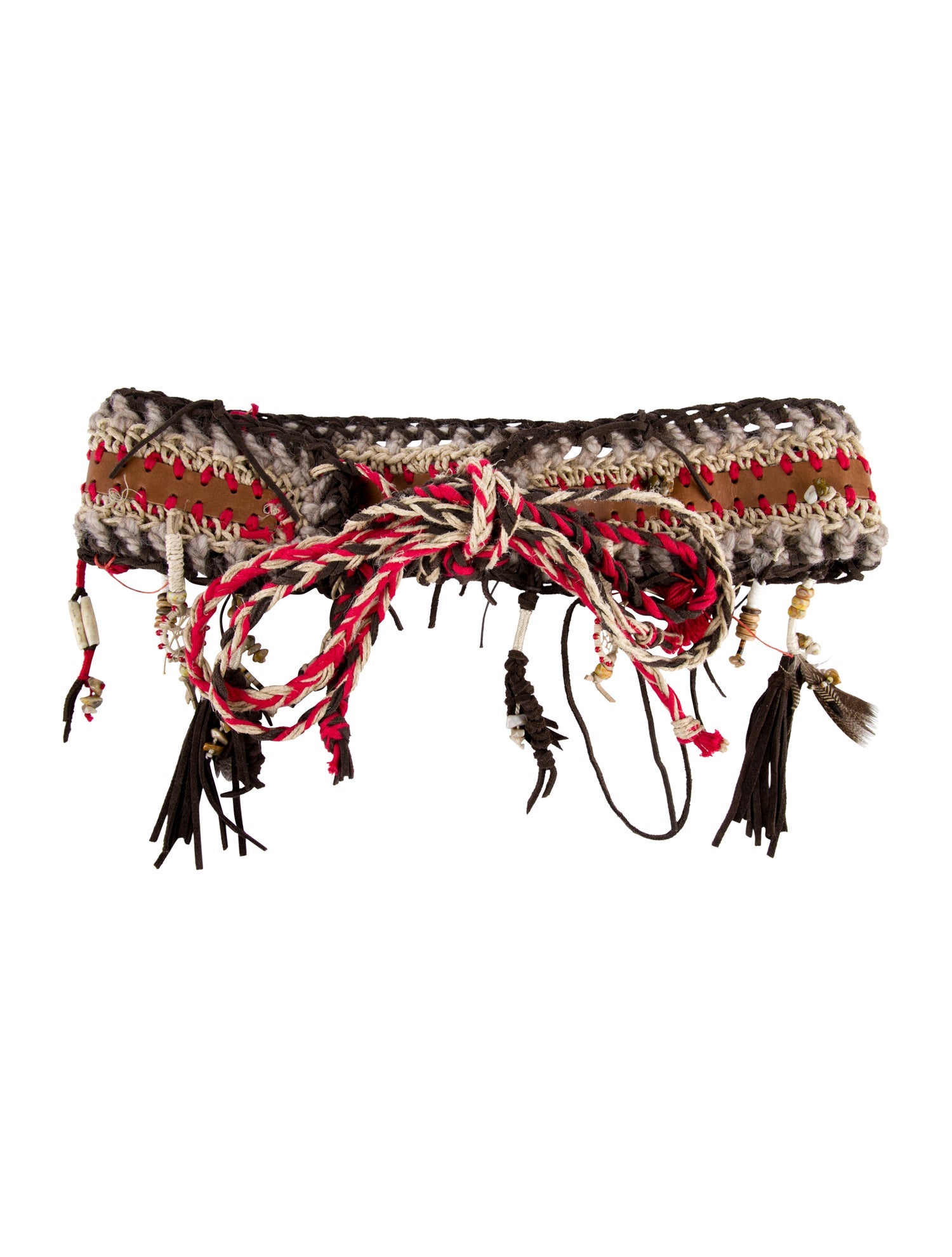 Etro Wide Leather Waist Belt