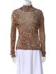 Etro Wool Animal Print Top