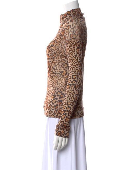 Etro Wool Animal Print Top