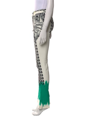 Etro Paisley Print Straight Leg Pants