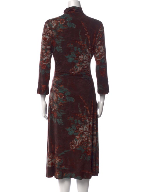 Etro Tie-Dye Print Midi Length Dress