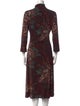 Etro Tie-Dye Print Midi Length Dress