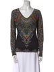 Etro Silk Paisley Print Blouse