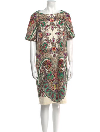 Etro Paisley Print Knee-Length Dress