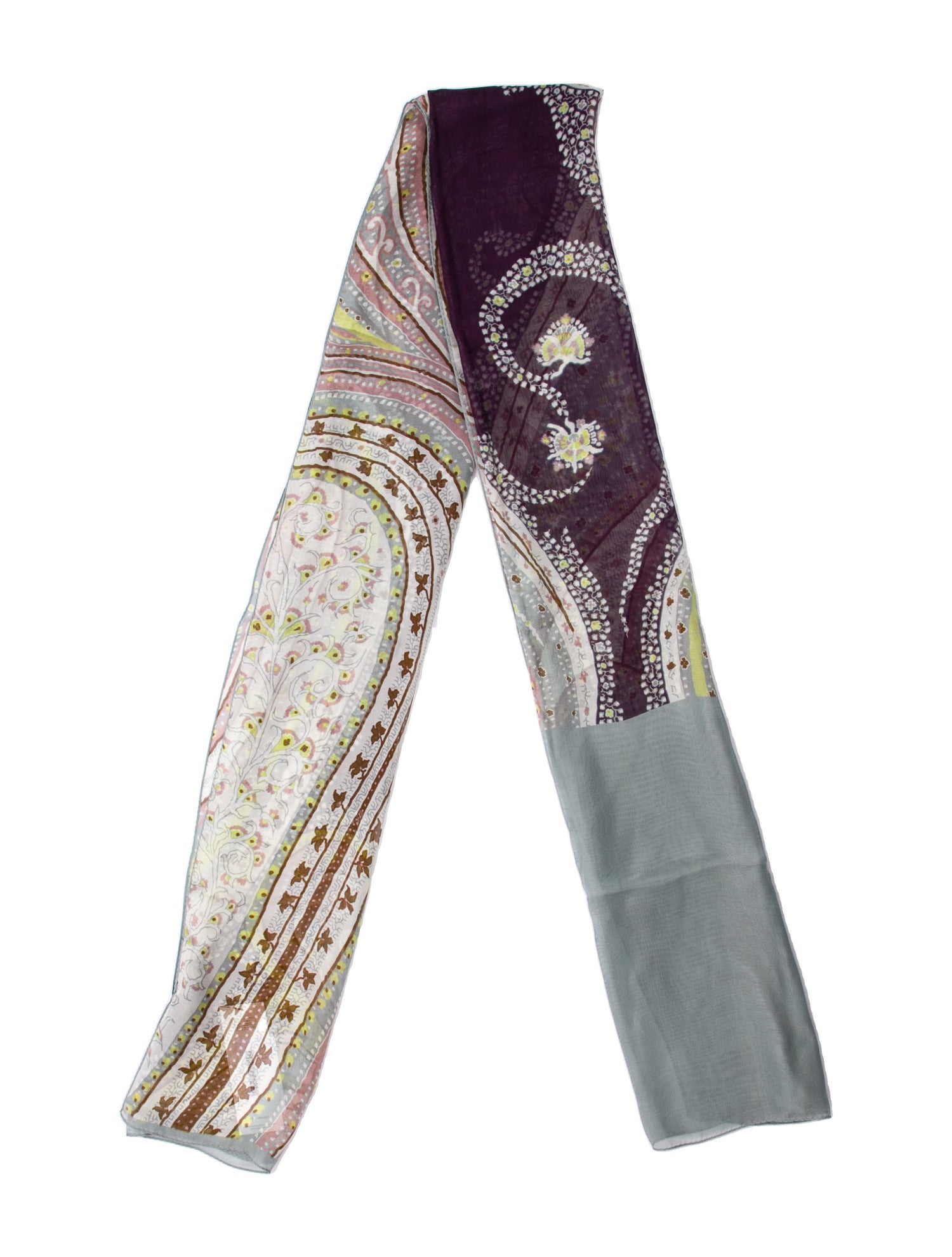 Etro Silk Floral Print Scarf