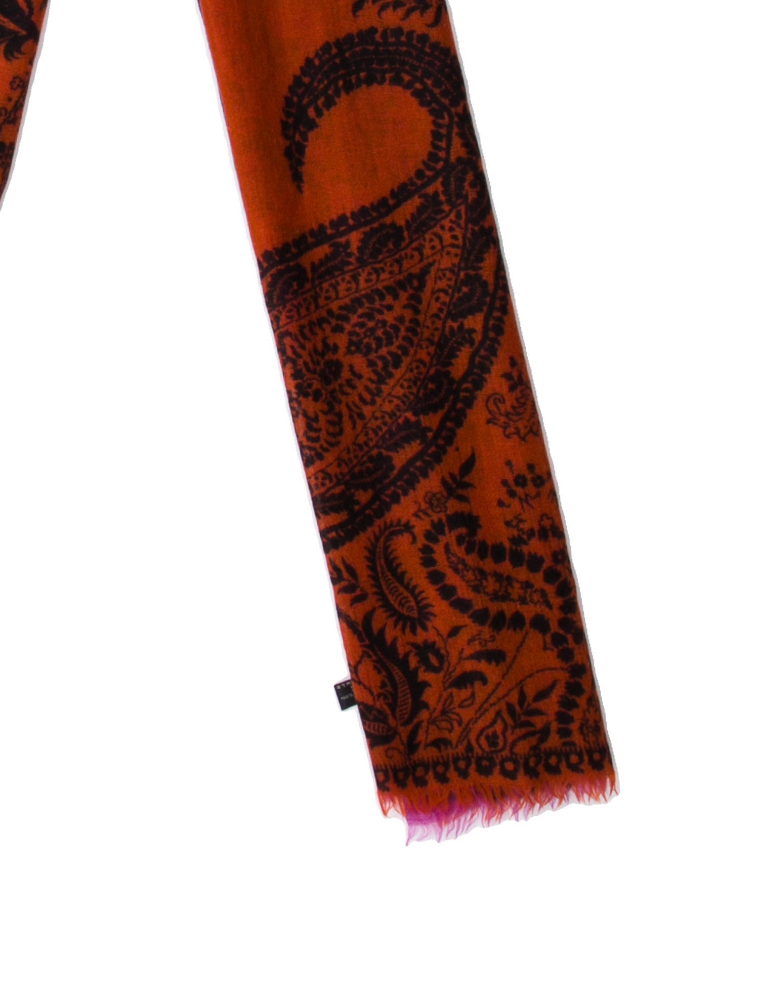 Etro Cashmere Paisley Print Scarf