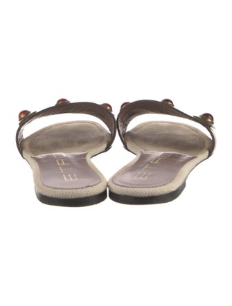 Etro Leather Printed Slides