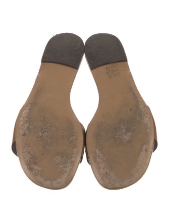 Etro Leather Printed Slides