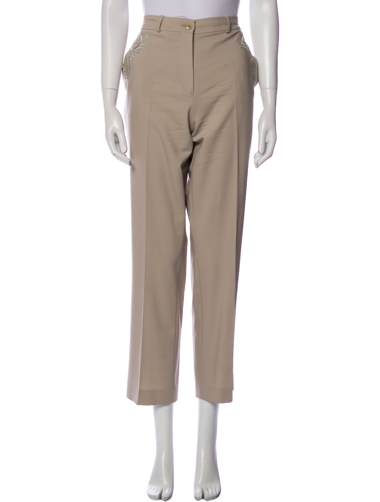 Etro Wool Straight Leg Pants